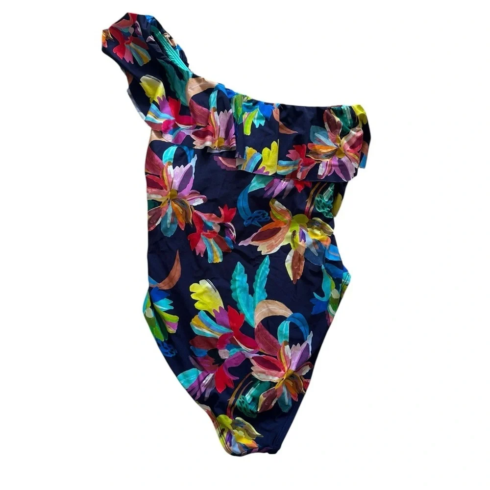 La Blanca One Ruffle Shoulder Mio Swimsuit Size 10
